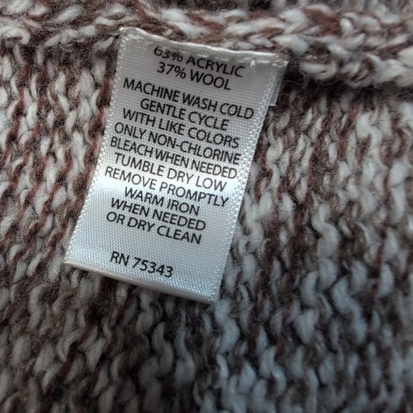 Kenji Sweater Womens L Biege Cardigan Wool Blend Soft Cozy Comfort Preppy - Picture 7 of 13